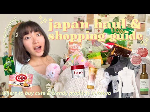 japan haul + shopping guide🍡🎀trendy stores and viral products for clothes, beauty, food, etc.