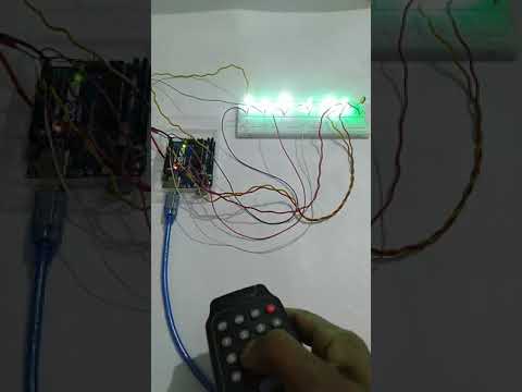 how to make remote control led using arduino #shorts arduinoproject #ledchaser