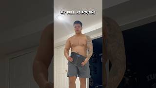 My full ab workout! #abworkout