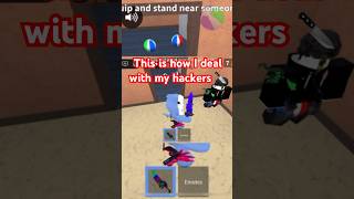 How I Deal with Hackers in MM2 🔪 #shorts #roblox #mm2 #murdermystery2 #hacker