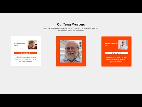 How To Make A Team Members Section On Website Using HTML And CSS