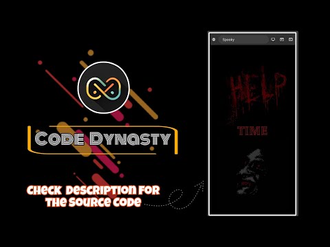 Spooky Screen Animation | Code in Mobile | HTML & CSS ‎@codeDynasty-O95 