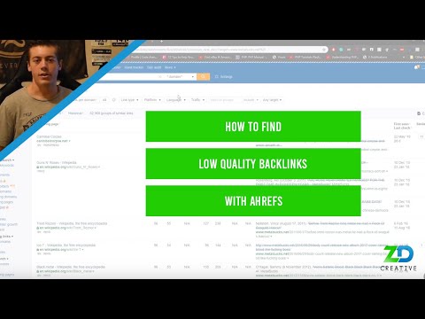 How To Find Low Quality Backlinks With Ahrefs