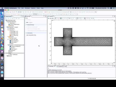 (2/3) Modeling convection in a model biosensor using COMSOL Multiphysics