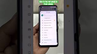 How to log out gmail id from phone | Phone se Gmail ID kaise logout kare