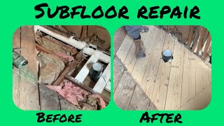 ⭐️How To Fix A Bathroom Subfloor