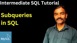 Subquery in SQL | Intermediate SQL tutorial | nested subquery