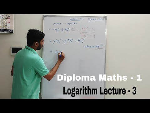 Diploma | Maths - 1 | Logarithm - Lecture 3 #maths #diploma #engineering #education #logarithm