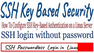How to Setup SSH Passwordless  Login in Linux :SSH Key Based Security in Linux