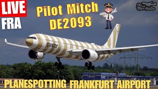 🔴Live Planespotting Frankfurt Airport 👨‍✈️Pilot kehrt aus SFO zurück DE2093🛬
