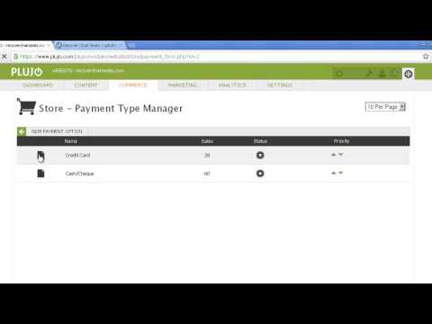 PLUJO : Store : Managing Payment Options