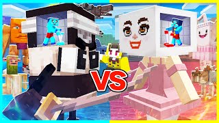 男子VS女子の「AI都市伝説」になってPVP対決🔥【まいくら / マインクラフト】