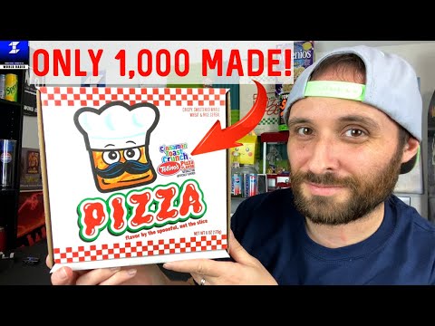 Cinnamon Toast Crunch Totino’s Pizza Flavor Cereal Unboxing | Only 1,000 Made!