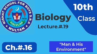 10th Class Biology, Lecture.#.19, Ch.16 (Man and His Environment)