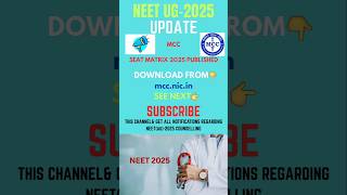 NEET 2025 SEAT MATRIX PUBLISHED#neet#medical#mbbs#bds#counselling#neetug2025#youtubeshorts#trending