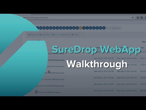 SureDrop WebApp Walkthrough