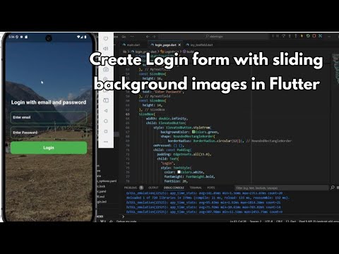 How to make Login Form with sliding images in the background in Flutter?