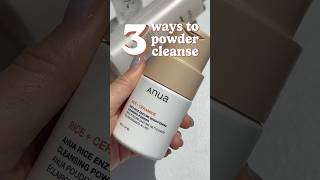 How to use powder cleanser 3 ways #cleanser #anua #skincare101 #kbeautyskincare #cleansers