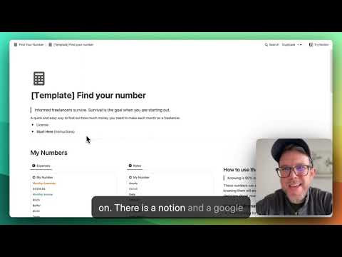 A tool for freelancers to find their rates: Find Your Number