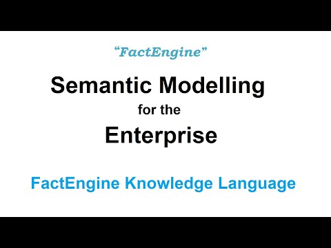 Semantic Modelling for the Enterprise