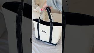 *SATISFYING* TOTE BAG UNBOXING! #asmr #llbean #fashion #totebag #unboxing #personalizedgifts