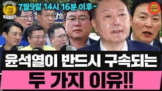 윤석열은 000, 000 때문에 반드시 구속된다! (20250707 월요일 클립) 박지원 김종대 민동기 MC장원