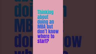 Thinking about doing an MBA? Check out my youtube video #mbaprep #mbaapplication #mbaabroad