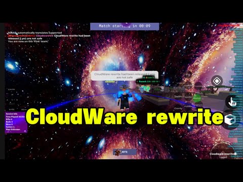CloudWare Rewrite has been released!  ( ROBLOX BEDWARS SCRIPT)