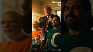 Indian PM modi vs pakistan PM shahbaz and donald Trump's #india #pakistan #pakindiawar #war