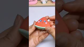 可爱的粘土西瓜教程# 萌知计划 # 兴趣才艺