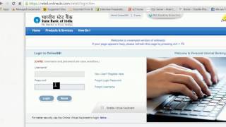 www.onlinesbi.com- How to login into State bank of india - SBI