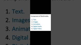Component of multimedia