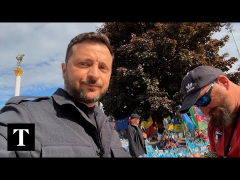 Zelensky Walks Through Kyiv For Ukraine’s Remembrance And Victory Day