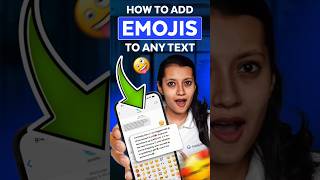 Add Emojis to Your Text in 1 Click! 😍✨