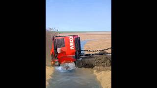 SpinTires: MudRunner - Volvo C500 vs Deep Mud | Excavator Delivery Challenge! #09 #MudRunner #Shorts