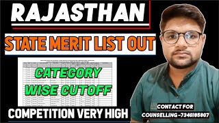 RAJASTHAN Cutoff After Merit List Analysis For Govt & Semigov Seat lCutoff Neet 2025 Colleges #neet 