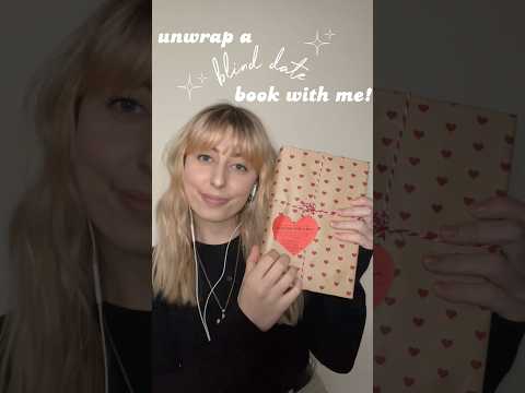 unwrap a blind date book with me! (asmr) #bookgirl #booktube #asmr