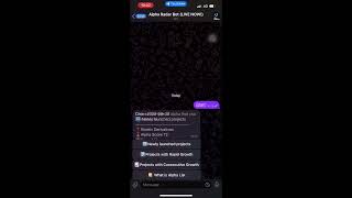 Alpha Radar Bot demo video