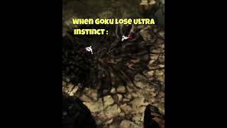 When Goku lose Ultra Instinct ☠️💀 #gokuedit #dbz #dbs #viralshorts #luffygear5