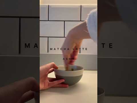 matcha latte asmr 🍵