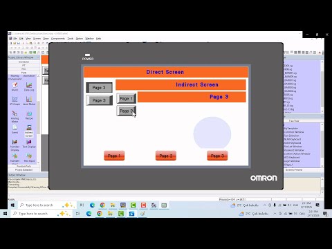 Omron NB Designer Direct and Indirect Screen #hmi