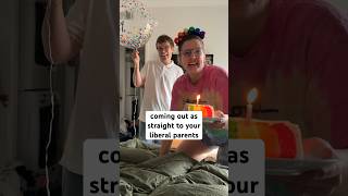 coming out as straight to your liberal parents (ft. Kendahl Landreth) #pride #pridemonth #comedy