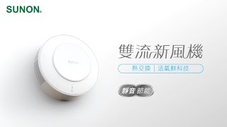 SUNON建準 雙流新風機(Flow2one)_居家抗PM2.5