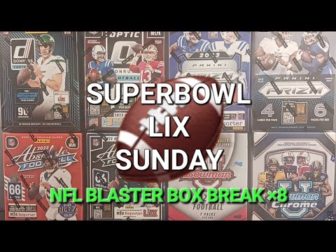 🏟 SUPERBOWL LIX BREAK 🏈 NFL FOOTBALL BLASTERS x8: PRIZM, DONRUSS, OPTIC, ABSOLUTE, BOWMAN U CHROME