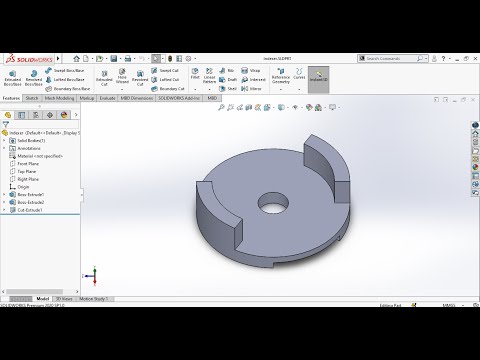 SolidWorks Basic Tutorial Design | Part 1 - Indexer