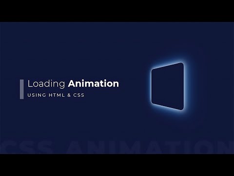 CSS Loading Animation Tutorial | CSS Animation Examples
