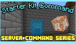 How to make a starter kit command | Minecraft Bedrock Edition
