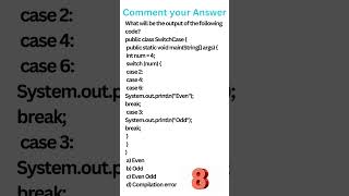 Java Tricky Quiz - 32!!#youtubeshorts #yt #ytshortsvideo #shorts #coding #ytshortsindia #new #coding