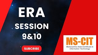 ERA SESSION 9 &10 - 2024 English | MKCL ERA 2024 ERA IT AWARNESS MSCIT