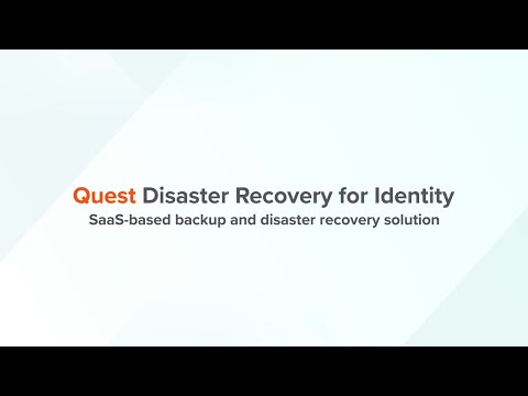 Quest Disaster Recovery for Identity: Protect hybrid AD environments